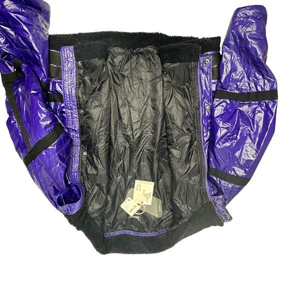 FINAL LAST CHANCE NWT FP Movement Vagabond Fleece Bomber Jacket royal purple s - Picture 13 of 16